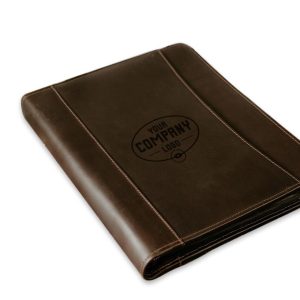 Leather Portfolio Organizer, Letter Size Document Holder